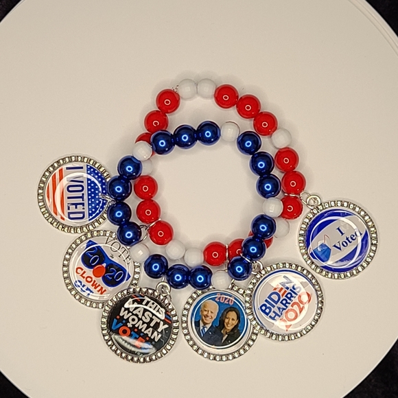Biden /Harris keepsake, beaded bracelet set - Picture 2 of 4